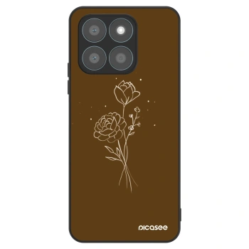 Husă pentru Honor X8b - Brown flowers