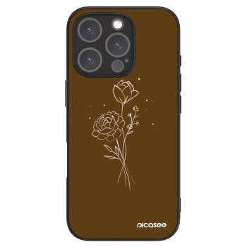Husă pentru Apple iPhone 16 Pro - Brown flowers
