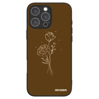 Picasee ULTIMATE CASE pentru Apple iPhone 16 Pro Max - Brown flowers