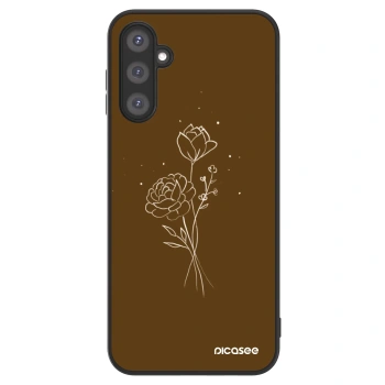 Husă pentru Samsung Galaxy A05s A057G - Brown flowers