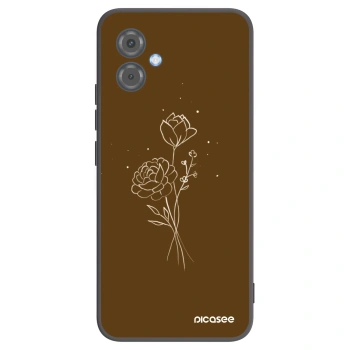 Husă pentru Motorola Moto G14 - Brown flowers