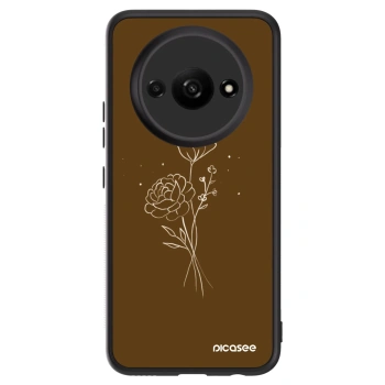 Husă pentru Xiaomi Redmi A3 - Brown flowers