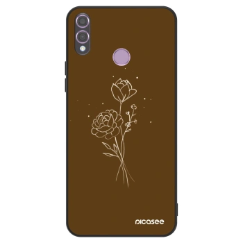 Husă pentru Honor 8X - Brown flowers