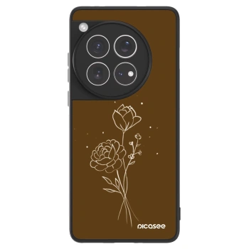 Picasee ULTIMATE CASE pentru OnePlus 12 5G - Brown flowers