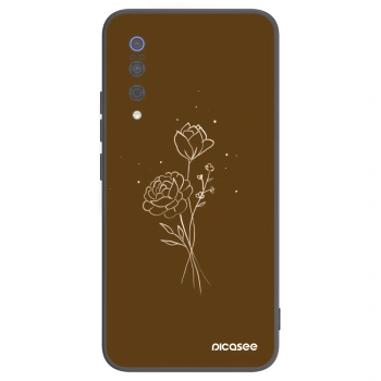 Husă pentru Xiaomi Mi 9 - Brown flowers