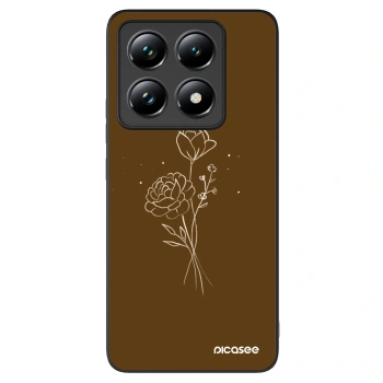 Picasee ULTIMATE CASE pentru Xiaomi 14T Pro - Brown flowers