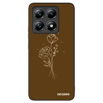 Picasee ULTIMATE CASE pentru Xiaomi 14T - Brown flowers