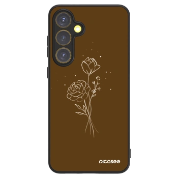 Picasee ULTIMATE CASE PowerShare pentru Samsung Galaxy S24 FE S721B - Brown flowers