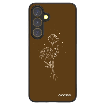 Picasee ULTIMATE CASE pentru Samsung Galaxy S24 FE S721B - Brown flowers