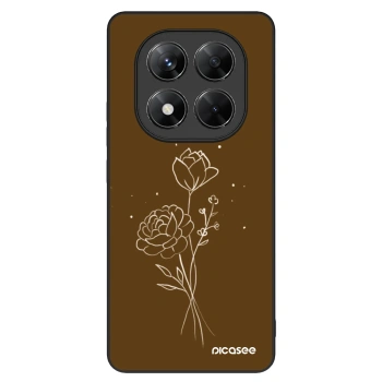 Picasee ULTIMATE CASE pentru Xiaomi Redmi Note 14 Pro 5G - Brown flowers