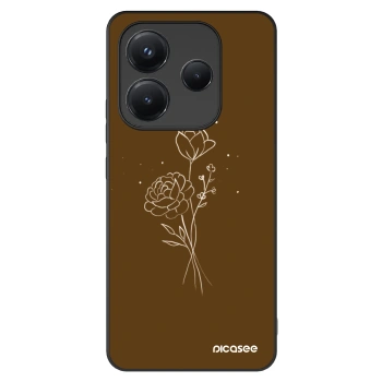 Picasee ULTIMATE CASE pentru Xiaomi Redmi Note 14 5G - Brown flowers