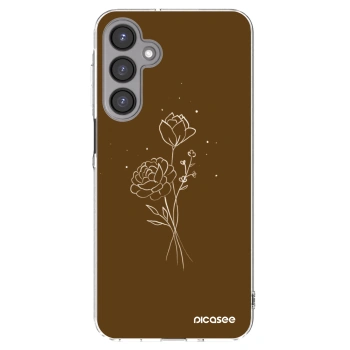 Picasee husă transparentă din silicon pentru Samsung Galaxy A16 5G - Brown flowers