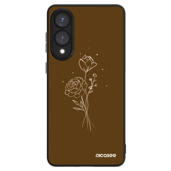 Picasee ULTIMATE CASE PowerShare pentru Samsung Galaxy S25 Edge 5G - Brown flowers