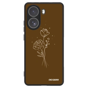 Husă pentru Xiaomi Poco X7 Pro 5G - Brown flowers