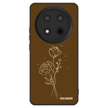 Husă pentru Honor Magic7 Lite 5G - Brown flowers