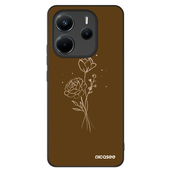 Picasee ULTIMATE CASE pentru Xiaomi Redmi Note 14 4G - Brown flowers