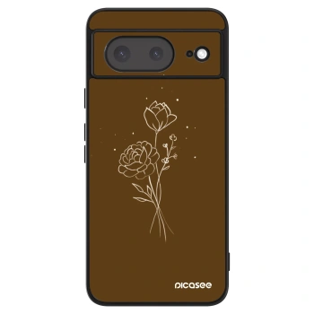 Husă pentru Google Pixel 8a - Brown flowers