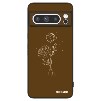 Picasee ULTIMATE CASE pentru Google Pixel 8 Pro - Brown flowers