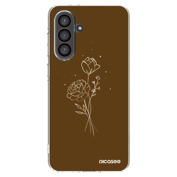 Picasee husă transparentă din silicon pentru Samsung Galaxy A36 5G - Brown flowers