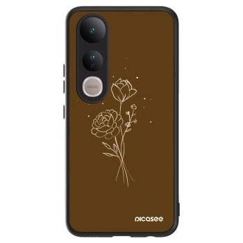 Husă pentru Vivo V50 Lite 5G - Brown flowers