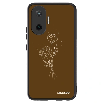 Husă pentru Xiaomi Poco F7 5G - Brown flowers
