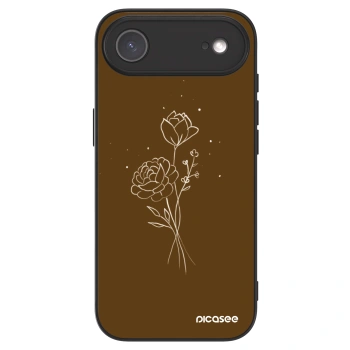 Picasee ULTIMATE CASE MagSafe pentru Apple iPhone Air - Brown flowers