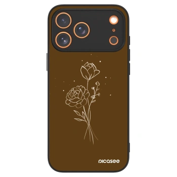 Picasee ULTIMATE CASE MagSafe pentru Apple iPhone 17 Pro Max - Brown flowers