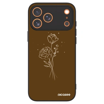 Picasee ULTIMATE CASE pentru Apple iPhone 17 Pro Max - Brown flowers