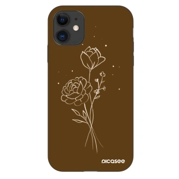 Husă pentru Apple iPhone 11 - Brown flowers