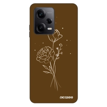 Husă pentru Xiaomi Redmi Note 12 Pro+ 5G - Brown flowers