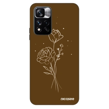 Husă pentru Xiaomi Redmi Note 11 Pro - Brown flowers
