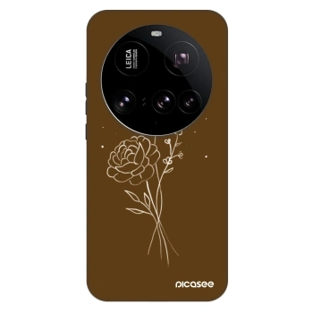 Husă pentru Xiaomi 15 Ultra - Brown flowers