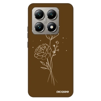 Husă pentru Xiaomi 14T Pro - Brown flowers