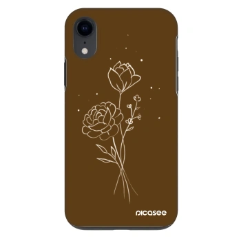 Husă pentru Apple iPhone XR - Brown flowers