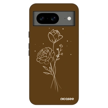 Husă pentru Google Pixel 8 Pro - Brown flowers