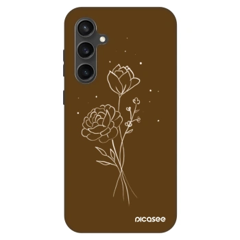 Husă pentru Samsung Galaxy S23 FE S711B - Brown flowers