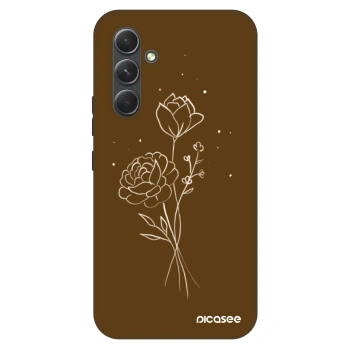 Husă pentru Samsung Galaxy A54 5G A546B - Brown flowers