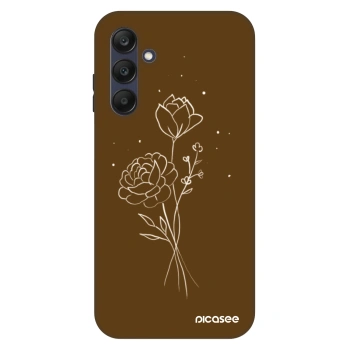 Husă pentru Samsung Galaxy A25 A256B 5G - Brown flowers