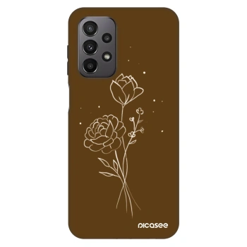 Husă pentru Samsung Galaxy A23 A235F 4G - Brown flowers