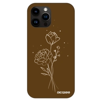 Husă pentru Apple iPhone 13 Pro Max - Brown flowers