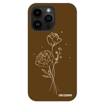 Husă pentru Apple iPhone 14 Pro Max - Brown flowers