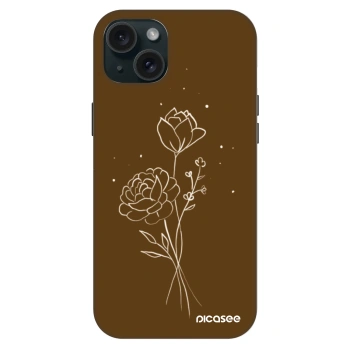 Husă pentru Apple iPhone 15 Plus - Brown flowers