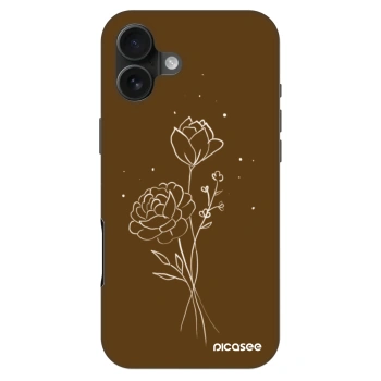 Husă pentru Apple iPhone 16 Plus - Brown flowers