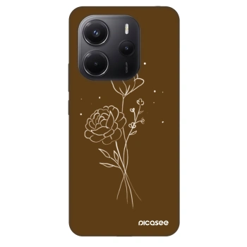 Husă pentru Xiaomi Redmi Note 14 4G - Brown flowers