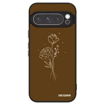 Husă pentru Google Pixel 9 Pro XL - Brown flowers
