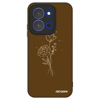Husă pentru Xiaomi Redmi 15C 4G - Brown flowers