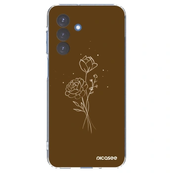 Picasee husă transparentă din silicon pentru Samsung Galaxy A17 5G - Brown flowers