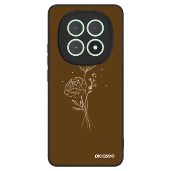 Husă pentru Xiaomi Redmi Note 15 - Brown flowers