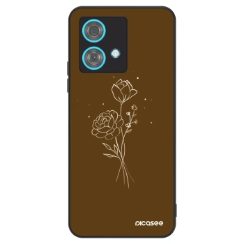 Husă pentru Motorola Edge 40 Neo - Brown flowers