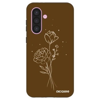 Husă pentru Samsung Galaxy A56 5G A566B - Brown flowers